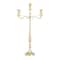 Gold Aluminum Traditional Candelabra, 24" x 13" x 13"